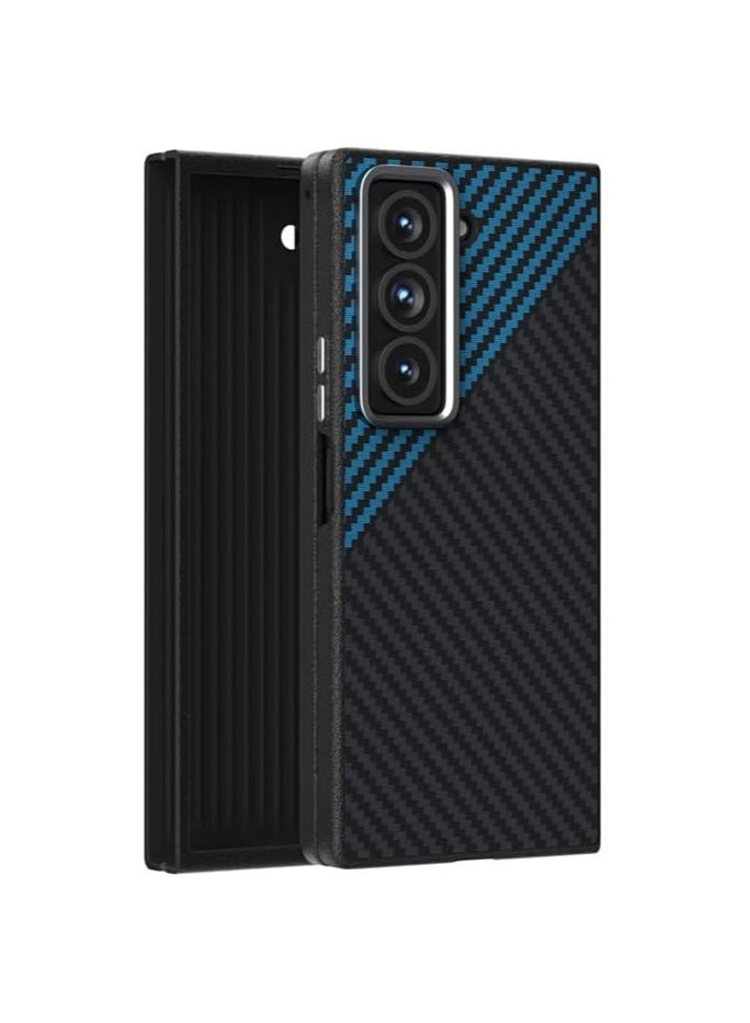 Magnetic Carbon Fiber Protective Case, Compatible with Samsung Galaxy Z Fold Special Edition/W25 Features a built-in magnetic, ultra-thin matte finish shockproof and drop-resistant protective sleeve Designed for Galaxy Z W25